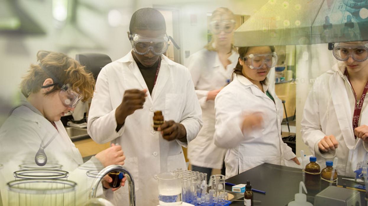 Students in a lab