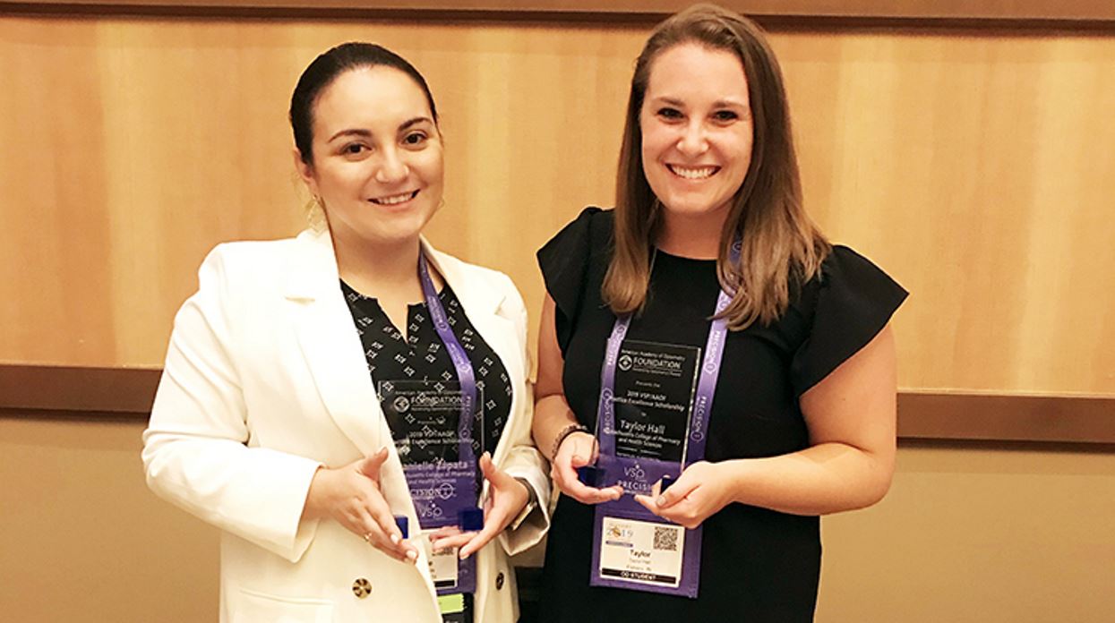 optometry scholarship winners posing