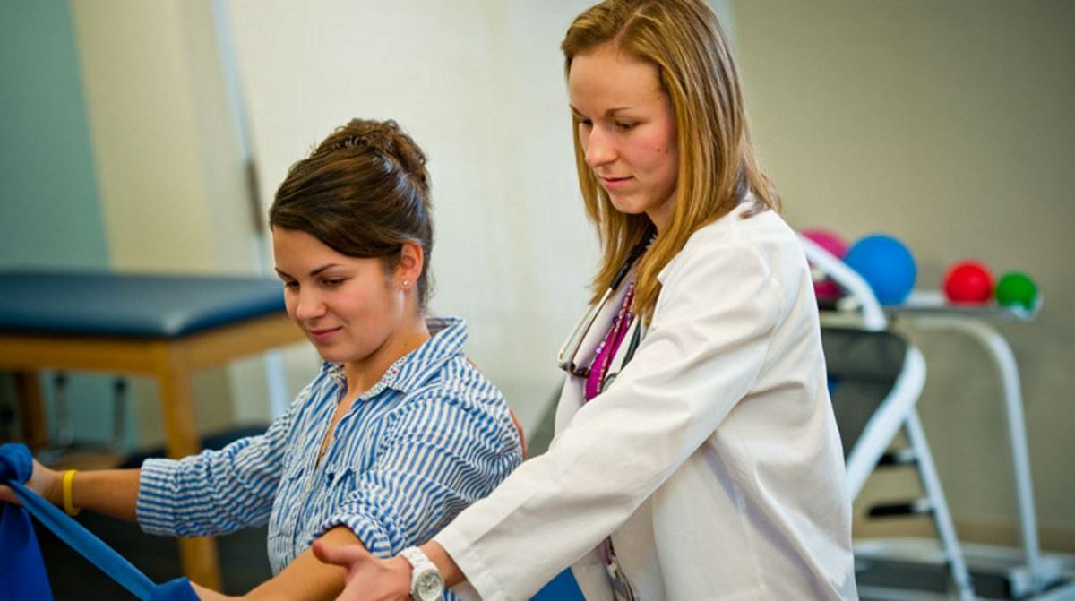 Two women in Physical Therapy